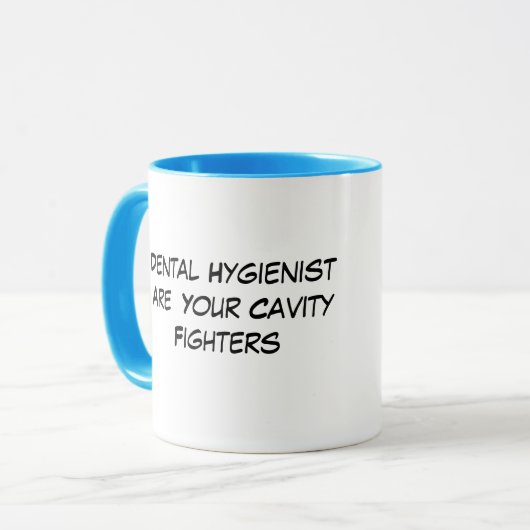 生気に満ちた歯の背景 マグカップ (正面左)