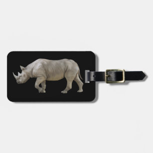 生気に満ちたRhinocerose ラゲッジタグ