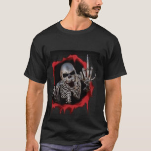 生気に満ちスカル Tシャツ