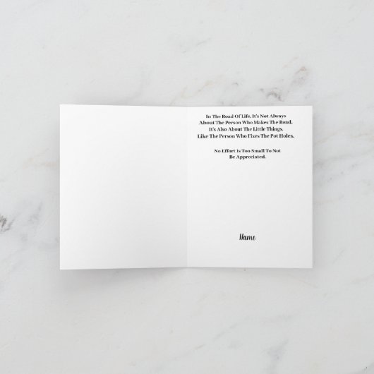 生活おもしろい勇気付けられるグリーティングカード カード (内部)