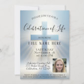 生活お祝い – 写真 招待状 (正面)