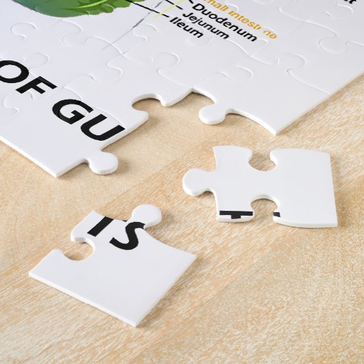 生活には多くの勇気が必要(消化器系) ジグソーパズル (側面)