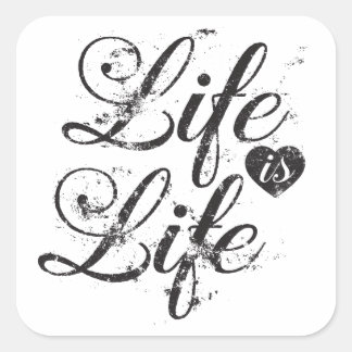 生活に関するシールヴィンテージ引用文 スクエアシール