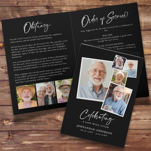 生活のお祝いモダン8-Photoコラージュエレガント プログラム