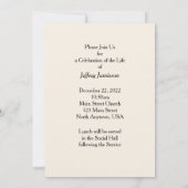 生活のお祝い秋の三《植物》アスペン 招待状 (裏面)