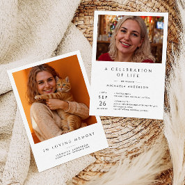 生活のお祝い/葬儀/メモリアル2 – 写真 招待状