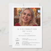 生活のお祝い/葬儀/メモリアル2 – 写真 招待状 (正面)