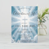 生活のお祝い – 記念写真 招待状 (スタンド正面)