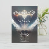 生活のお祝い – 記念写真 招待状 (スタンド正面)