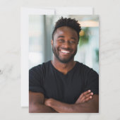 生活のお祝い – 記念写真 招待状 (裏面)