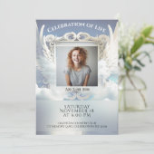 生活のお祝い – 記念写真 招待状 (スタンド正面)