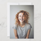 生活のお祝い – 記念写真 招待状 (裏面)