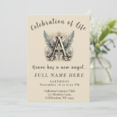 生活のお祝い – 記念写真 招待状 (スタンド正面)