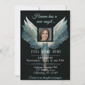 生活のお祝い – 記念写真 招待状 (正面)