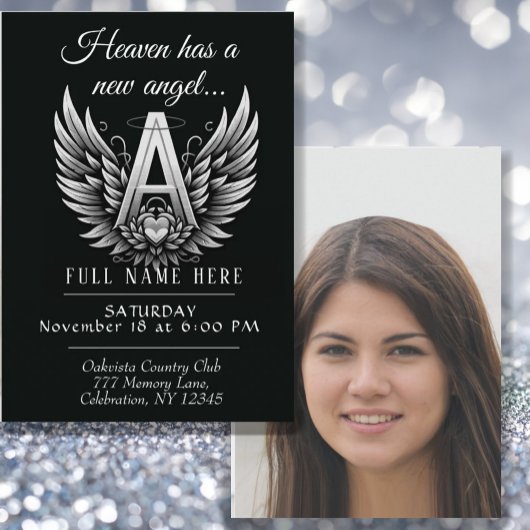 生活のお祝い – 記念写真 招待状