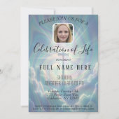 生活のお祝い – 記念写真 招待状 (正面)