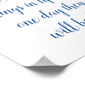 生活の中の小さなもの引用文 ポスター (角)