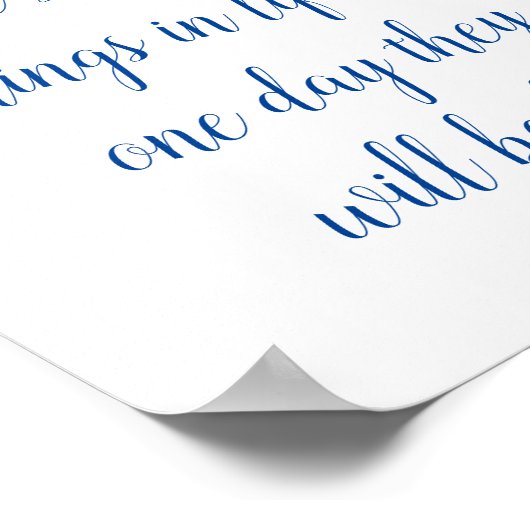 生活の中の小さなもの引用文 ポスター (角)