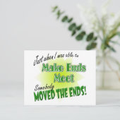 生活の収支を合わせる ポストカード (スタンド正面)