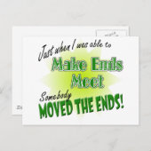 生活の収支を合わせる ポストカード (正面/裏面)