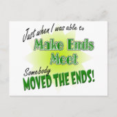 生活の収支を合わせる ポストカード (正面)