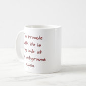 生活の悩み コーヒーマグカップ (正面左)