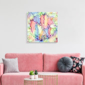 生活の方法 – ニューログラフィックアートパターン1 キャンバスプリント (インサイチュ (リビング))