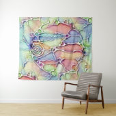 生活の方法 – ニューログラフィックアートパターン1 タペストリー (インサイチュ(横))