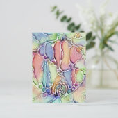 生活の方法 – ニューログラフィックアートパターン1 ポストカード (スタンド正面)