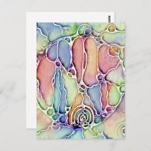 生活の方法 – ニューログラフィックアートパターン1 ポストカード (正面/裏面)