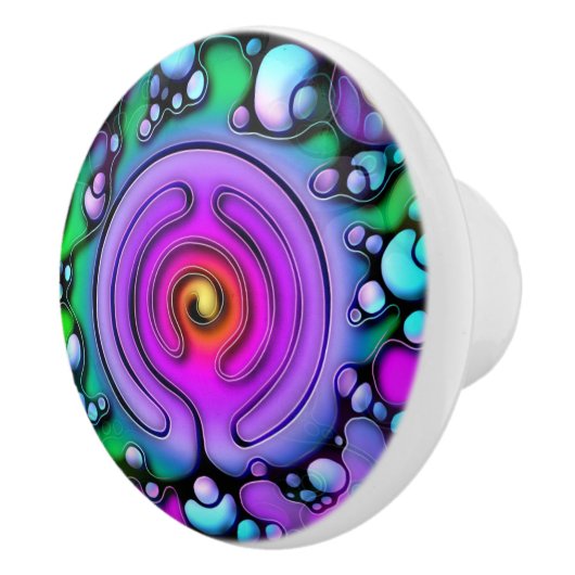 生活の方法 – ニューログラフィックアートパターン2 セラミックノブ (右)