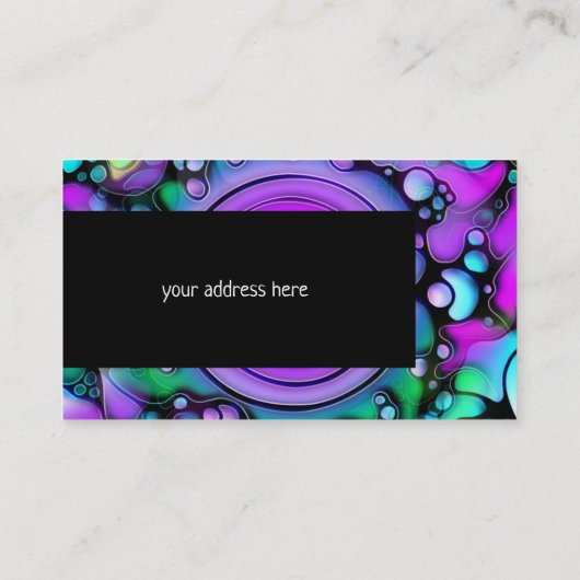 生活の方法 – ニューログラフィックアートパターン2 名刺 (裏面)