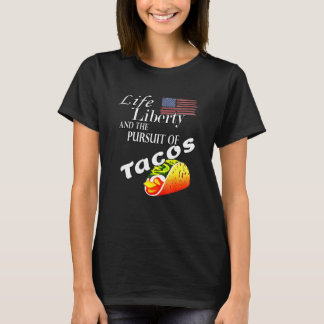 生活の自由とタコス愛国心Taの追求 Tシャツ