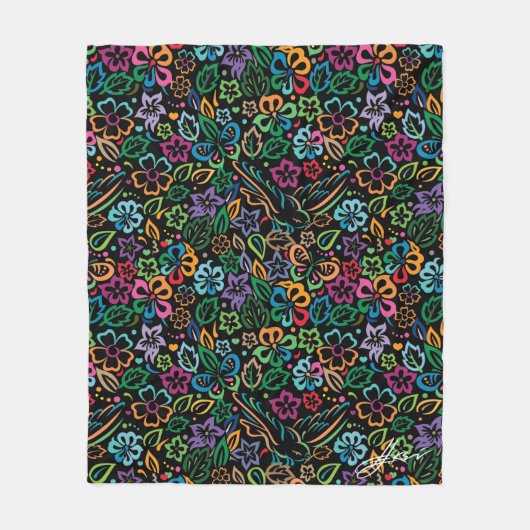 生活の色 フリースブランケット (正面)