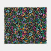 生活の色 フリースブランケット (正面(横))