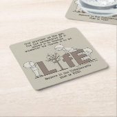 生活の視点 スクエアペーパーコースター (アングル)