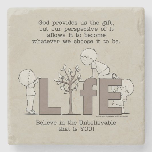 生活の視点 ストーンコースター (正面)