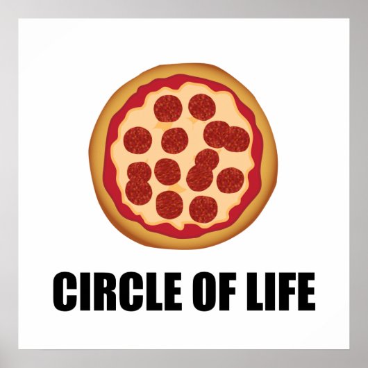 生活の輪ピザ ポスター (正面)