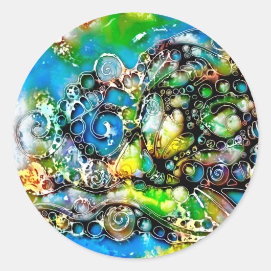 生活の道 – ニューログラフィックアート7 ラウンドシール (正面)