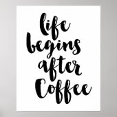 生活はコーヒーポスターの後から始まる ポスター (正面)