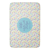 生活はチューリップで良い – パタカラフルーン バスマット (正面縦)