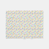 生活はチューリップで良い – パタカラフルーン フリースブランケット (正面(横))