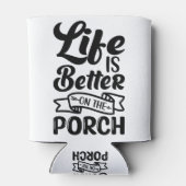 生活はポーチ引用文白黒で良い 缶クーラー (裏面)