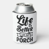 生活はポーチ引用文白黒で良い 缶クーラー (缶裏面)