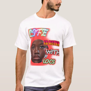 生活はロックスで良い,黒人女性T+シャツ Tシャツ