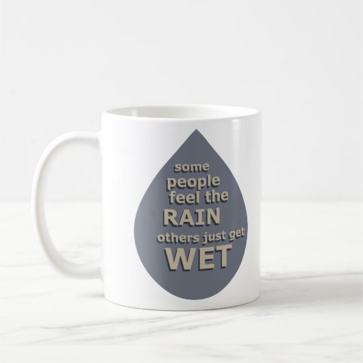 生活やる気を起こさせることわざの引用文 コーヒーマグカップ (左)