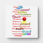 生活を味わう フォトプラーク (正面)