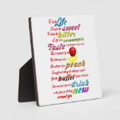 生活を味わう フォトプラーク (正面)