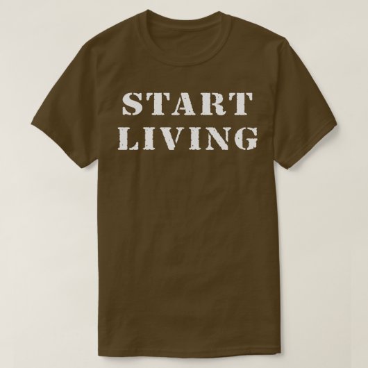 生活を始める Tシャツ (デザイン正面)