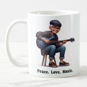 生活を楽しむ無料のスピレーションを受けた高齢者 コーヒーマグカップ